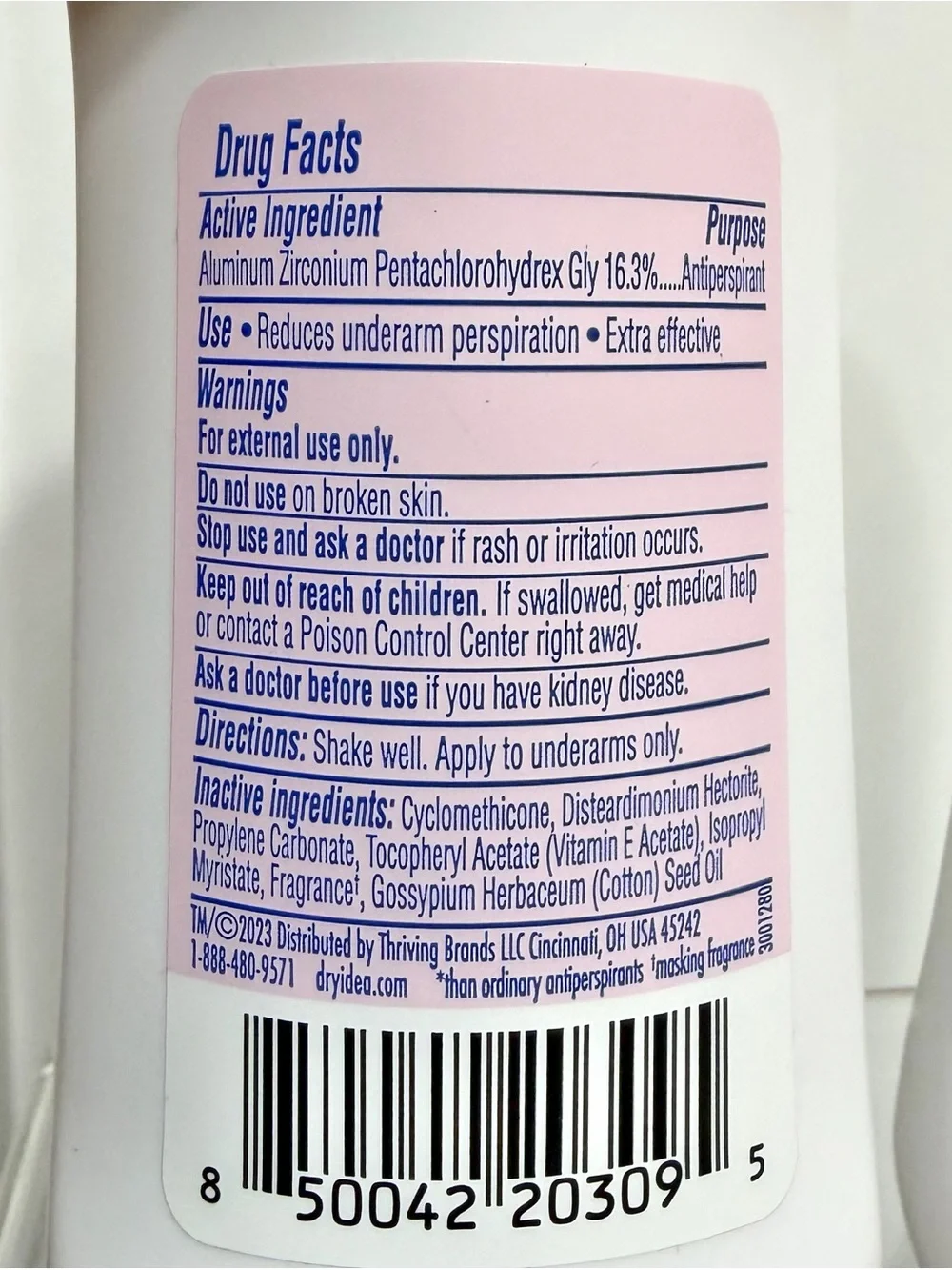 {Set of 3} DRY IDEA Hypoallergenic Antiperspirant & Deodorant Roll-On Unscented